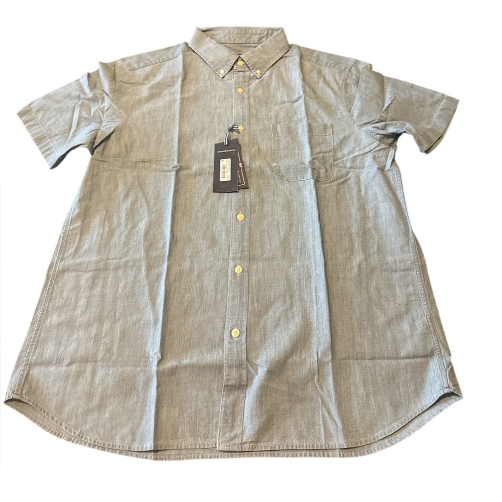 NWT Vineyard Vines Men's denim Button-Up Shirt